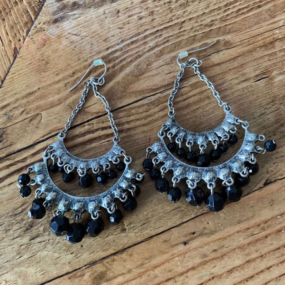 Black & Silver Earrings